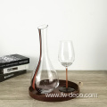 custom Retro elegant crystal wine glasses decanter sets